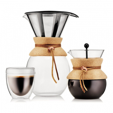 BODUM Кофейник с фильтром Pour Over 0.5 л. пробковый