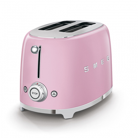 Smeg TSF01PKEU тостер на 2 ломтика, розовый 