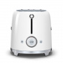 Smeg TSF01WHEU тостер на 2 ломтика, 950 ВТ, 19.8х19.5 см, ,белый 