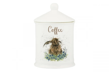 Банка для кофе с крышкой Royal Worcester "Забавная фауна","Кролик" 10х14,5см, костяной фарфор