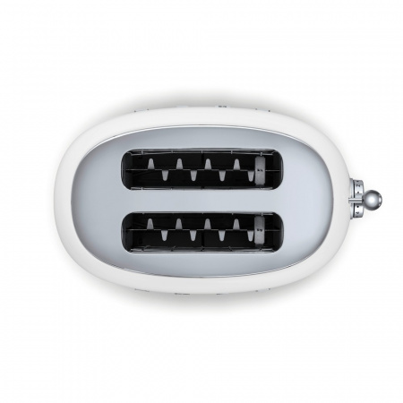 Smeg TSF01WHEU тостер на 2 ломтика, 950 ВТ, 19.8х19.5 см, ,белый 