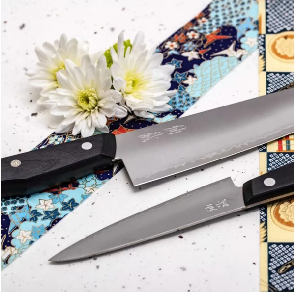 Нож кухонный сантоку SUNCRAFT Entree 3 сл.AUS8 167 мм,EN-02