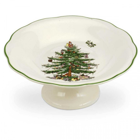 Блюдо на ножке для конфет Spode Рождественская ель 18с