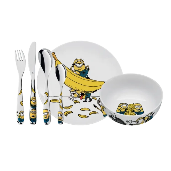 Детский набор столовых приборов 6пр MINIONS NEW