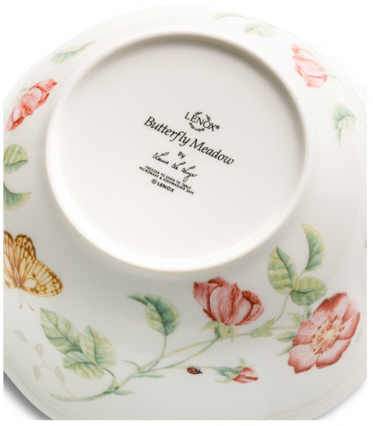 Салатник круглый Lenox "Бабочки на лугу" 17см